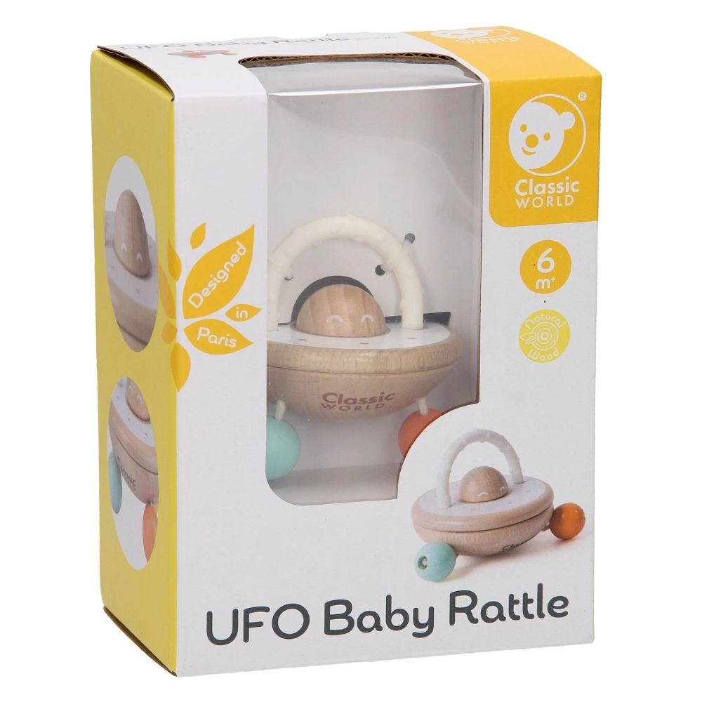 UFO Baby Rattle - 6 months
