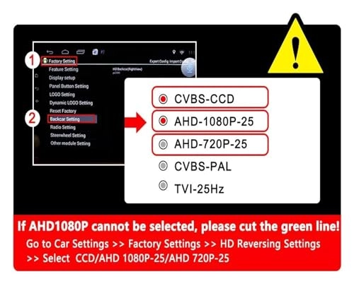 Vehicle Rear View Camera - Starlight Night Vision AHD CVBS 1920x1080P