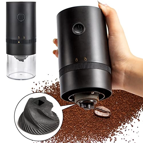 Electric Coffee Grinder - USB Rechargeable Conical Burr