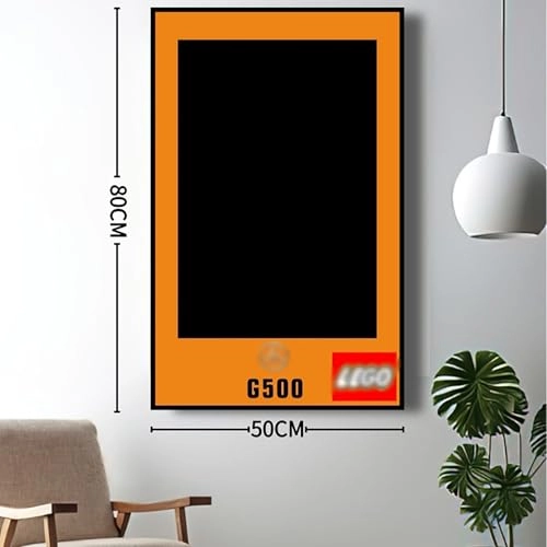 Display Wallboard - 50 x 3.5 x 80 cm for LEGO 42177 Mercedes-Benz G-Class Customizable