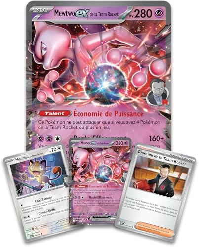 Metal Box Team Rocket 2025 - 1 Shiny Promo Card 4 Boosters