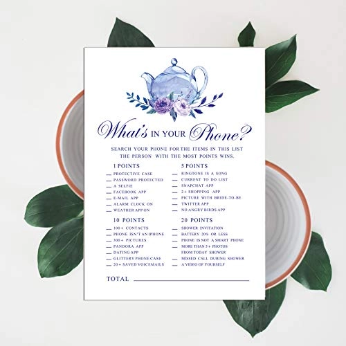 Whats on Your Phone Bridal Shower Game - 50