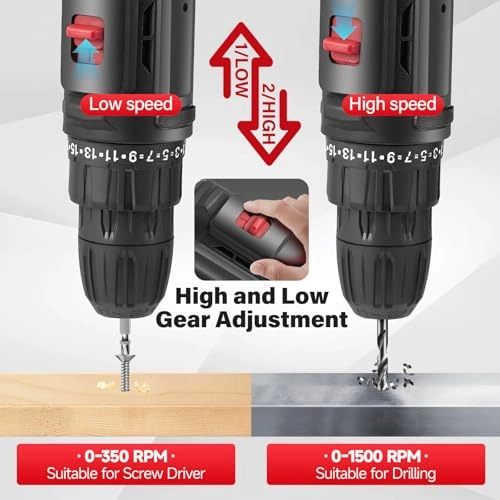 Cordless Hammer Drill Driver - 2000mAh