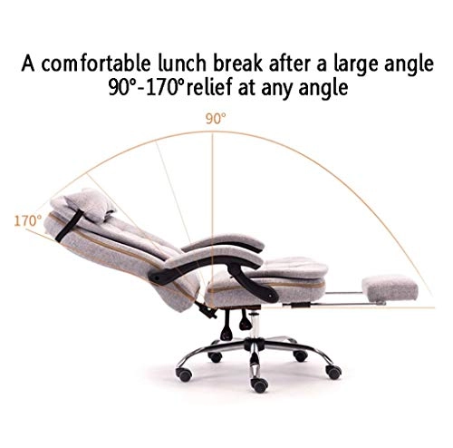 Desk Chair - PU Leather Brown High Back