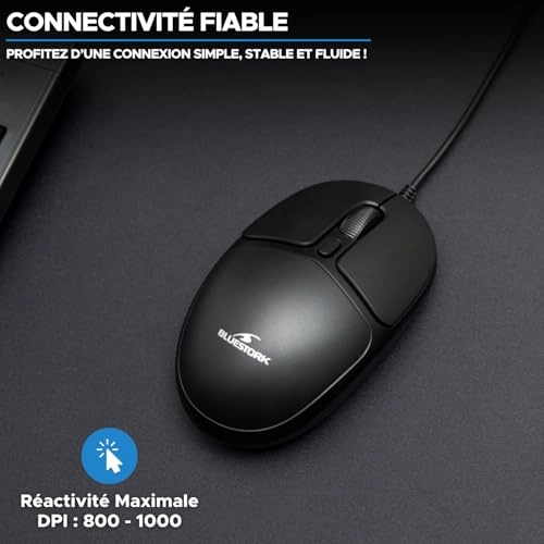 Office 20 Ultra Compact Ambidextrous Mouse - USB