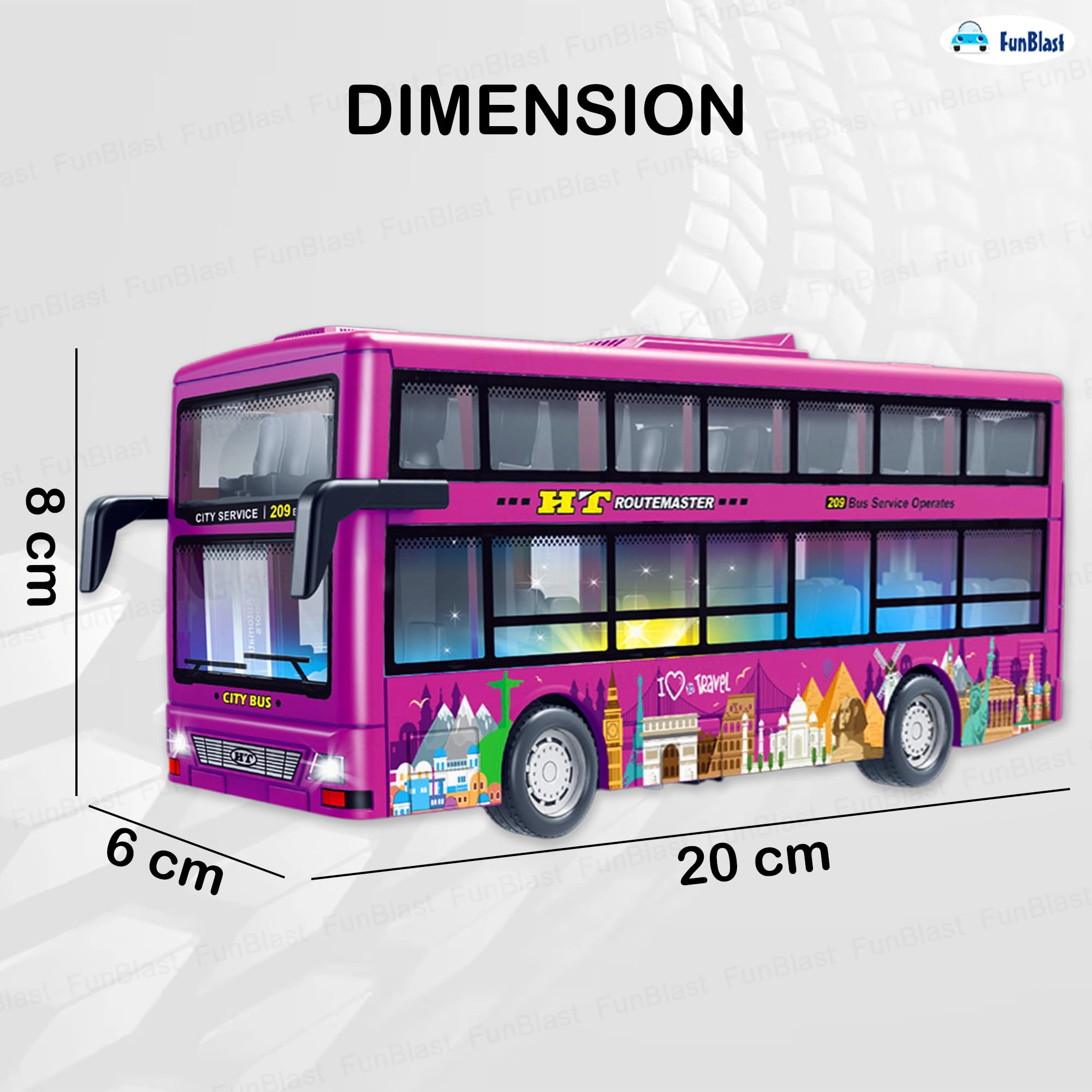 City Bus Toy - 1 Count