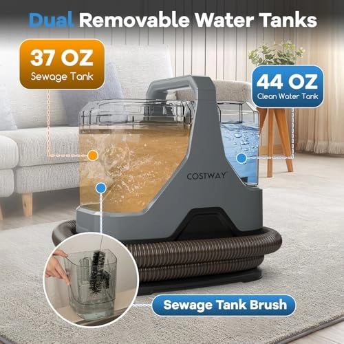 Upholstery Cleaner Machine - Spray, brush and all-in-one 600W