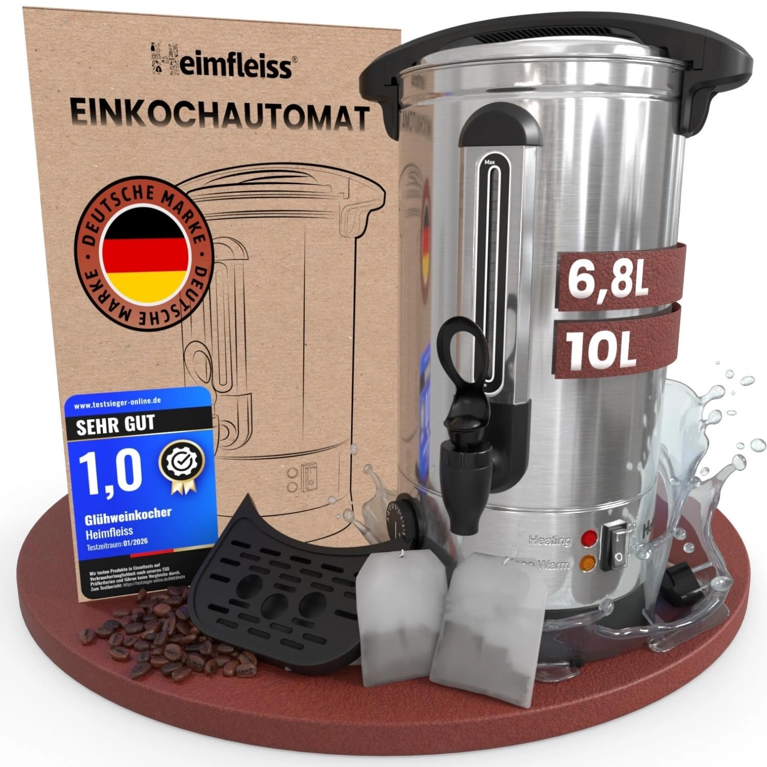 Heimfleiss Mulled Wine Cooker - 10 L