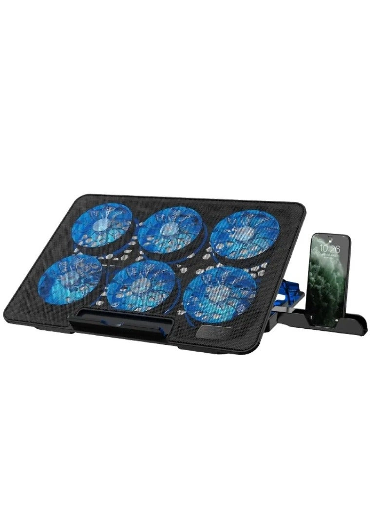ICE COOREL Gaming Laptop Cooling Pad - 6 Fans 15-17.3 Inch
