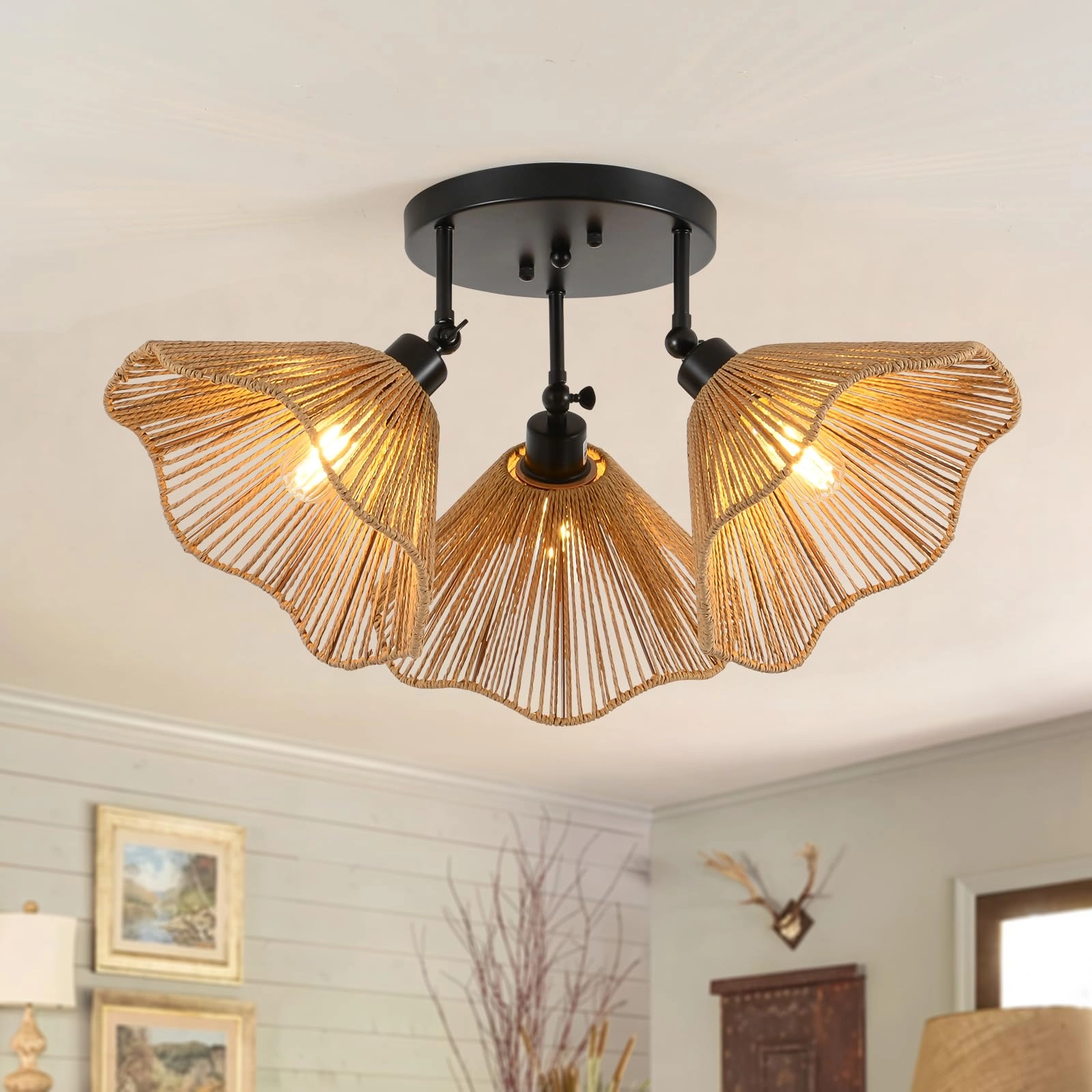 QAREHL 3 Light Pendant Light - Dimmable