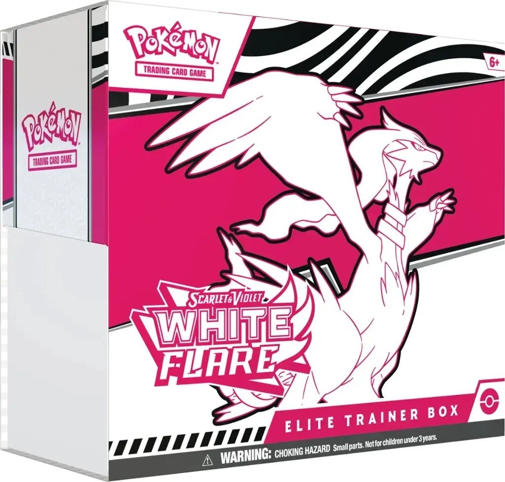 White Flare Elite Trainer Box - Factory Sealed Official Cards & Accessories