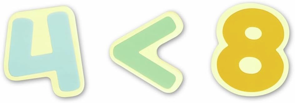 Wooden Magnetic Numbers - 3 +