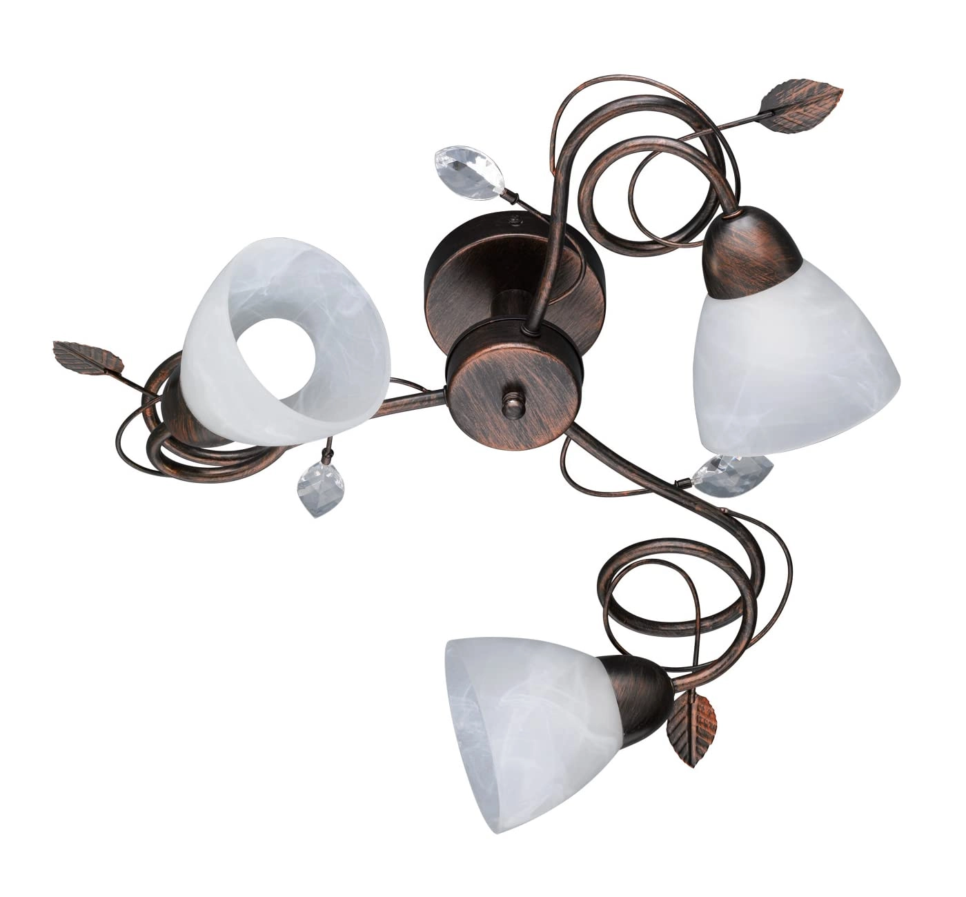 TRIO Traditio 600700328 - 3-Light Antique Rust Colour 61 cm