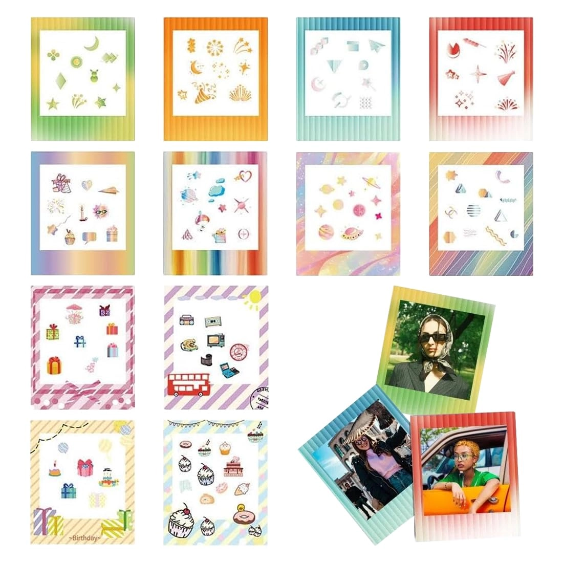 YAYNO Photo Border Stickers - 12