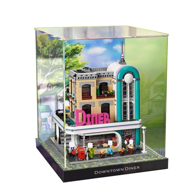 HCAEIOFJ Display Case - 11.81x11.81x15.74in Acrylic