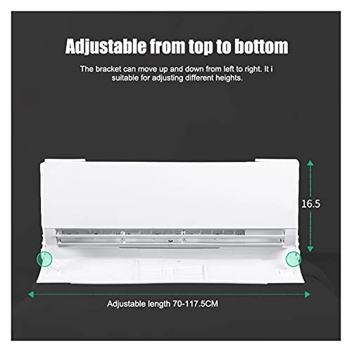 Retractable Air Conditioner Shield - 58*19cm PP+PS+PVC