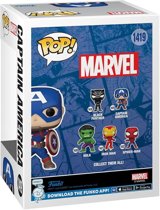 Captain America - Marvel Comics (9.5 cm)