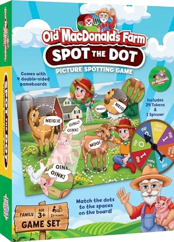 Old MacDonald's Farm Spot The Dot Game - 3 years and up