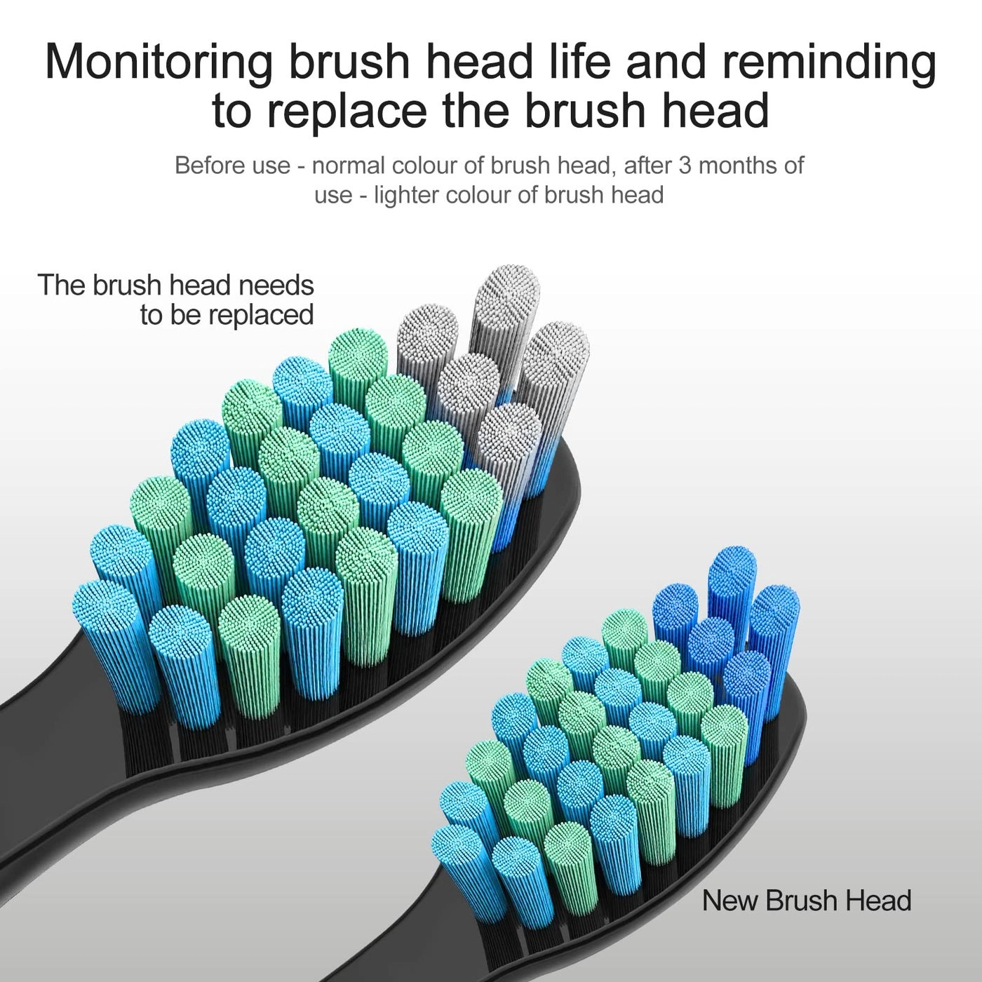 Toothbrush Replacement Heads - 5 Pack Compatible with FW-507/508/551/515/917/959/2011, FW-D1/D3/D7/D8