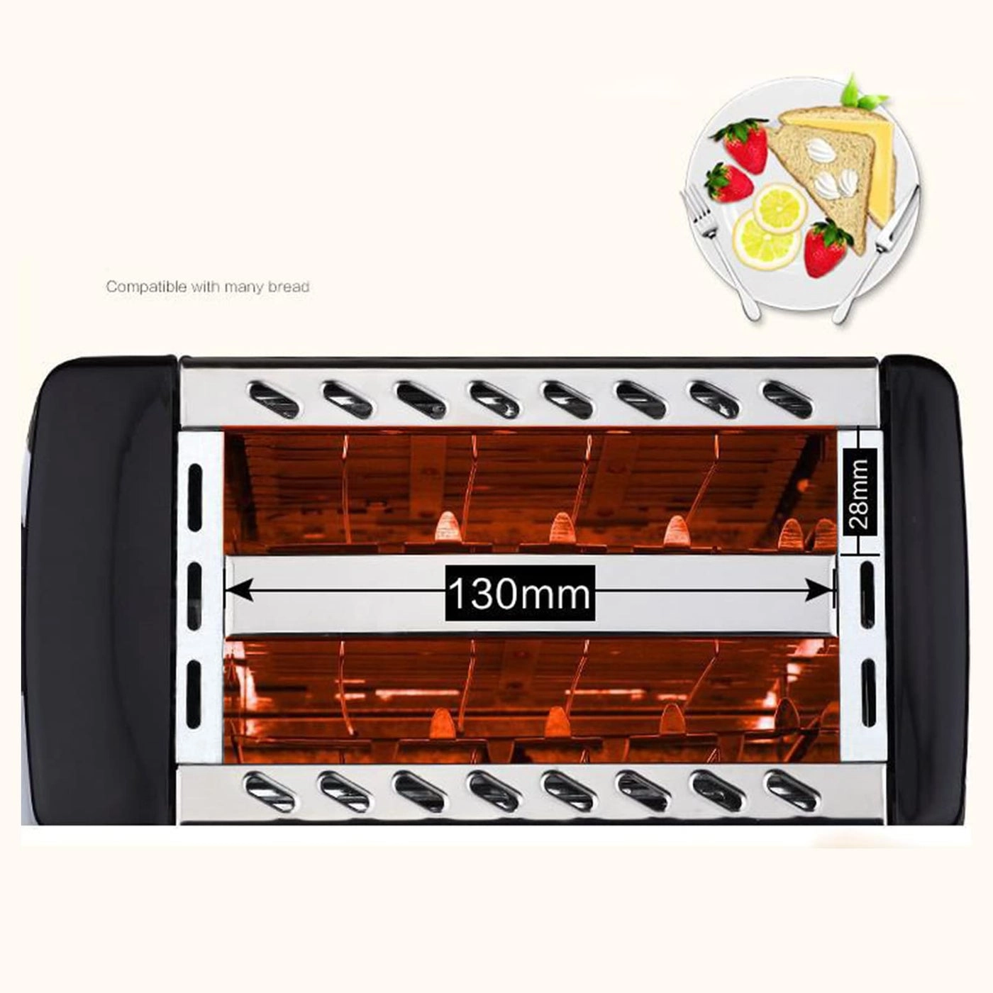 2 Slice Automatic Pop Up Toaster