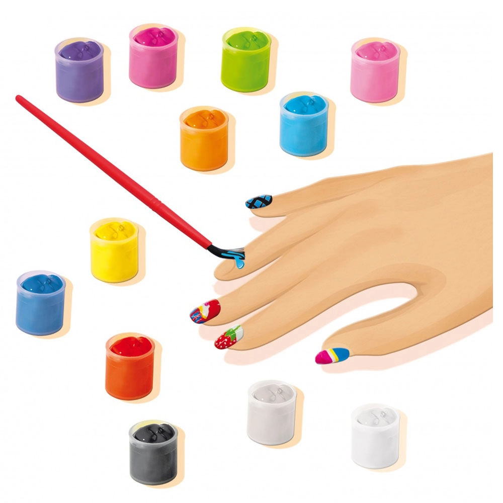 Decorate Your Nails - 10 x nails assorted gems 12 x paints