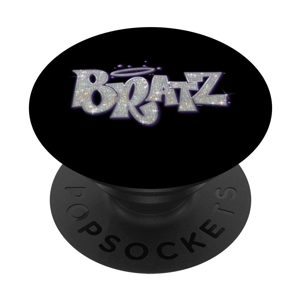 PopSockets PopGrip - Glittery Purple and Silver Logo Adhesive