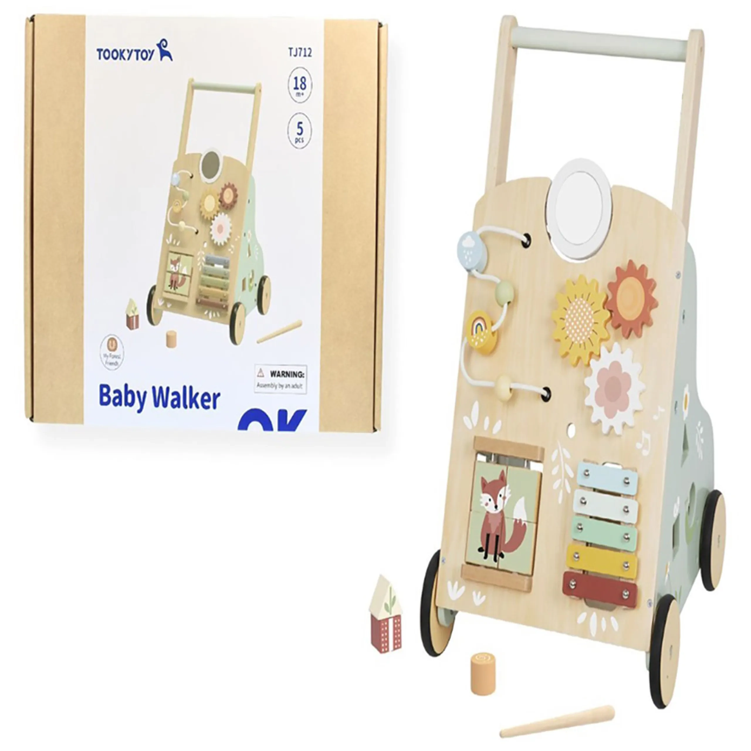 Baby Walker - wooden Suitable for 18 months & above