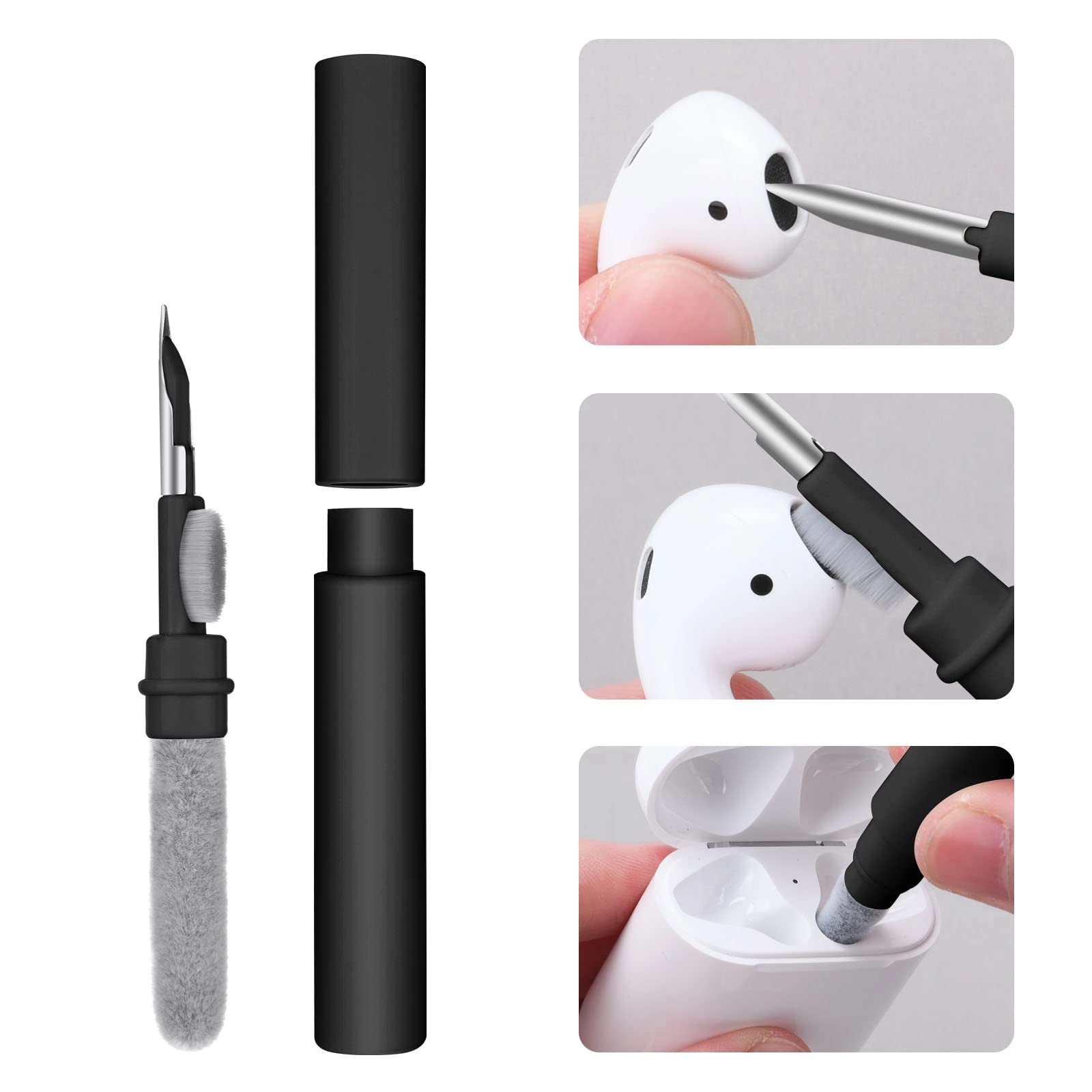 Aomig Bluetooth Earbuds Cleaning Pen - 3-in-1 Cleaner Kit