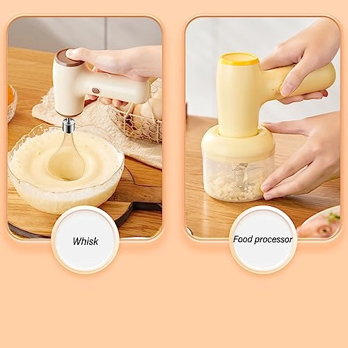 Electric Garlic Chopper Whisk - Wireless USB Rechargeable