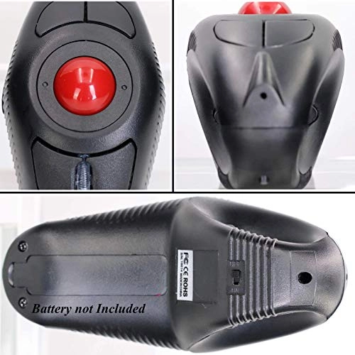 Ergonomic Handheld Trackball Mouse - Wireless