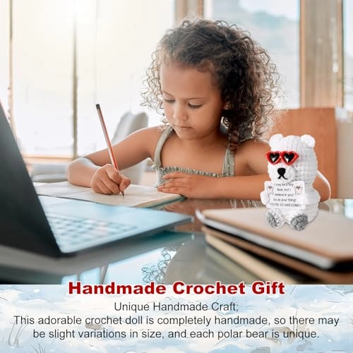 Polar Bear Positive 10 cm Crochet