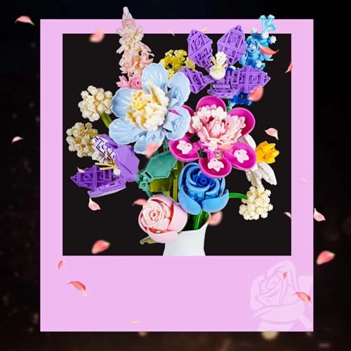 Flower Bouquet Building Set - Artificial Flowers Colorful