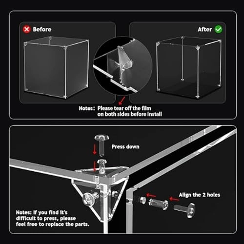 Acrylic Display Case for LEGO Char Block Model 10354