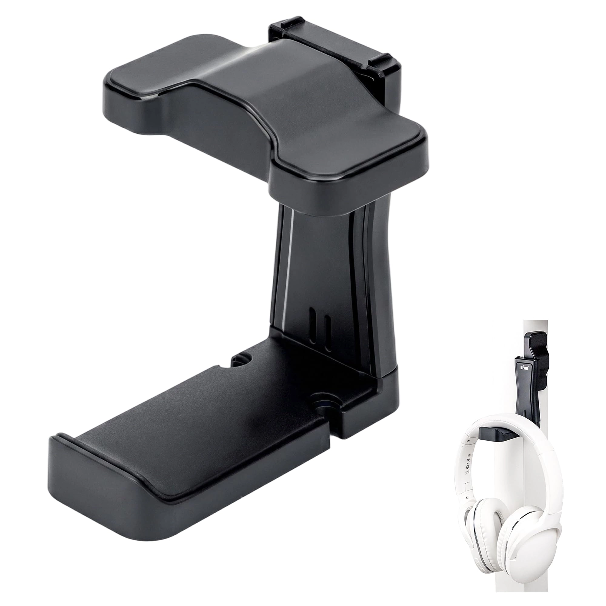 Shenzhen JinJiaCheng Photography Equipment Co., Ltd. Adhesive Headphone Stand Holder for Universal - Two-axis 360° Rotation Fits up to 2.2"