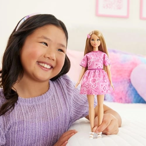 Barbie Fashionistas - Style Doll Pink Paisley Ages 3+