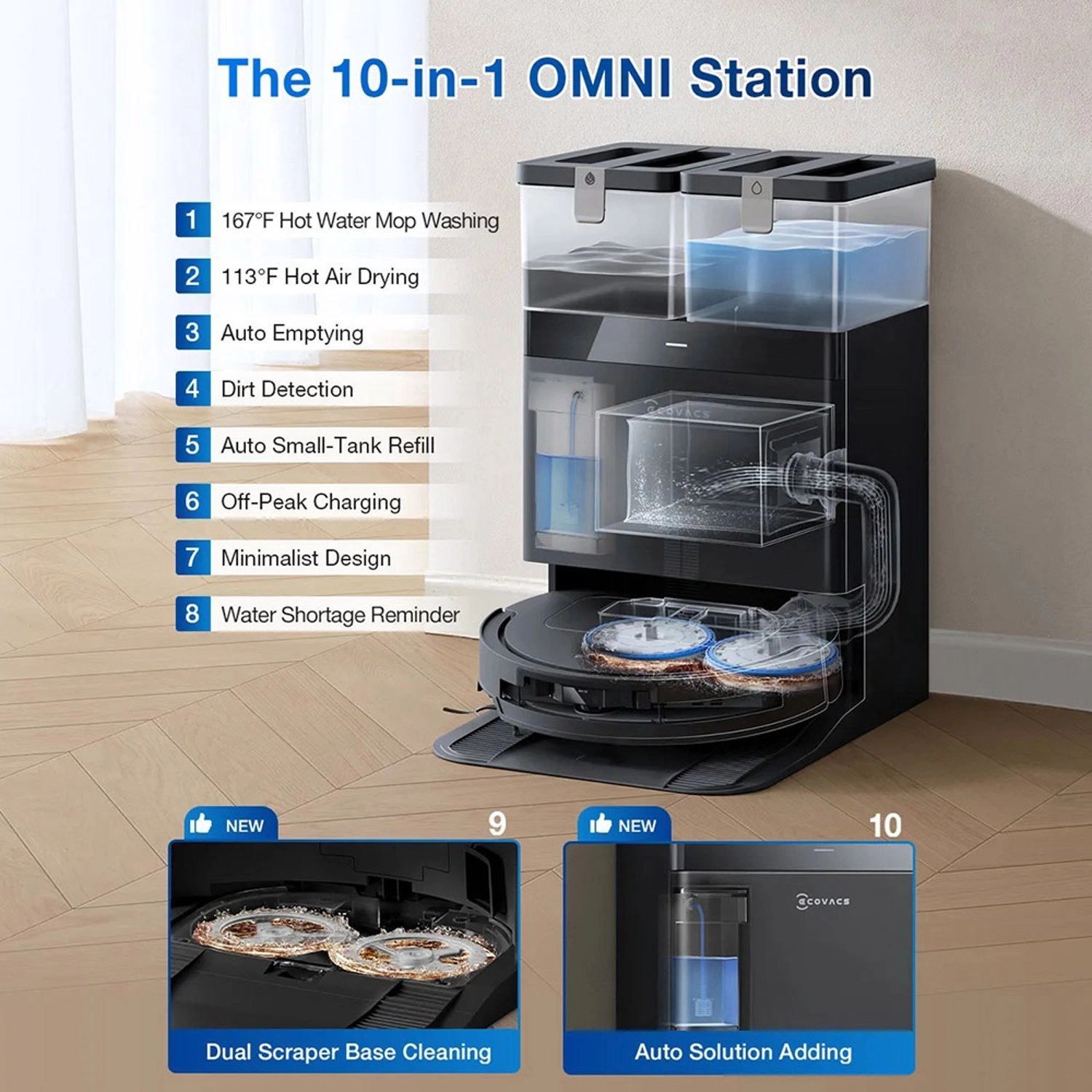 DEEBOT T50 PRO OMNI - OMNI Station With Mop