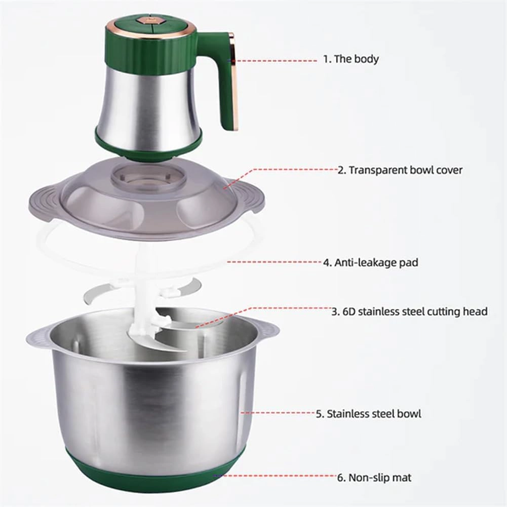Electric Meat Grinder - 2L