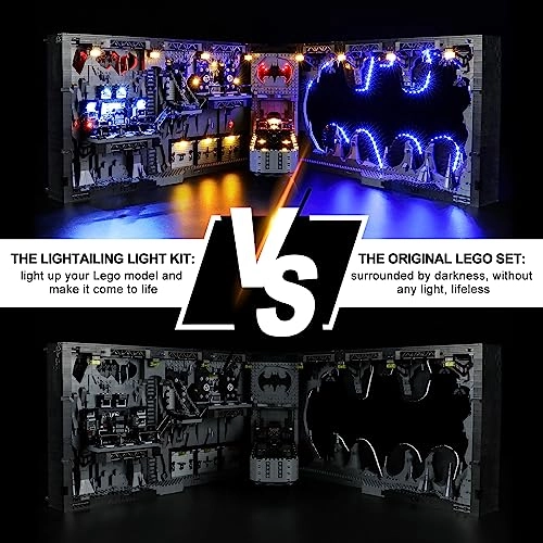 Light Set for 76252 Bath Cave - 3 USB light kits Battery compartment