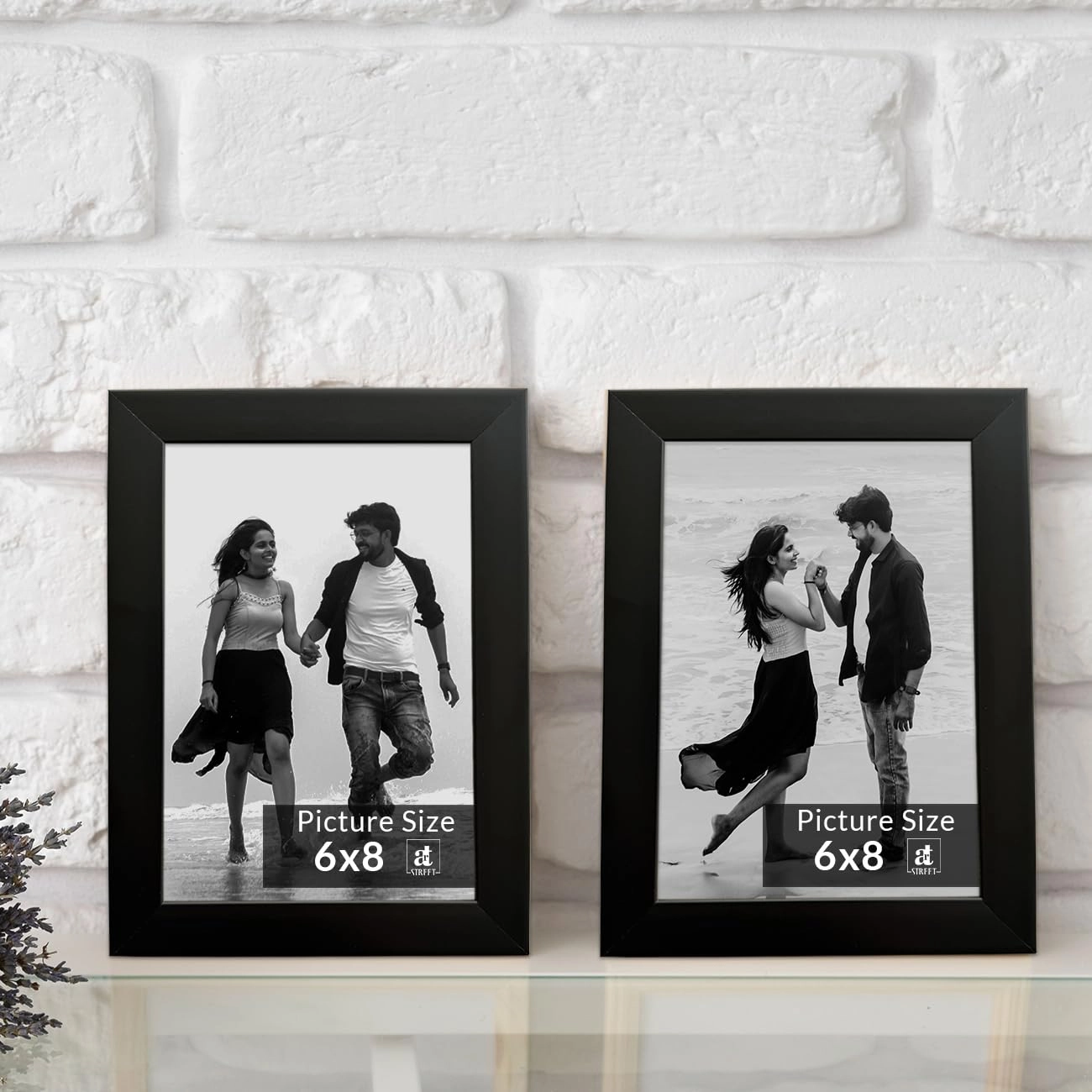 Edge Square Two Picture Frame - 6x8 Inch