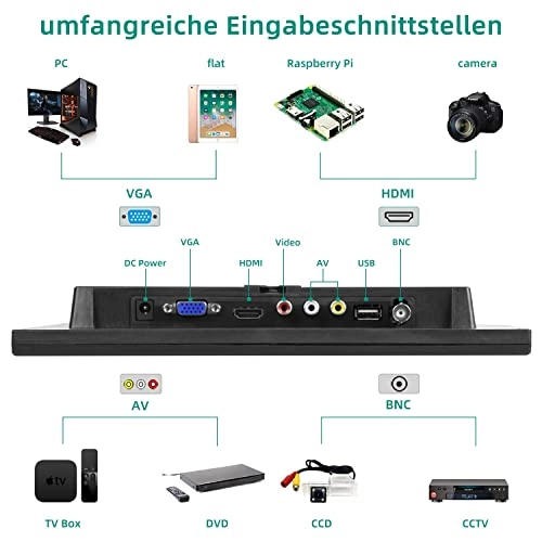 Mini Monitor - 10.1 zoll -1024x600P 10.1 Inch 1280 x 800