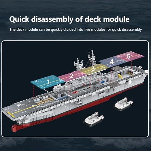 US Navy Wasp-Class Amphibious Assault Ship (M7024) - 1:300 Scale Full-Scale Deck Liftable Hangar