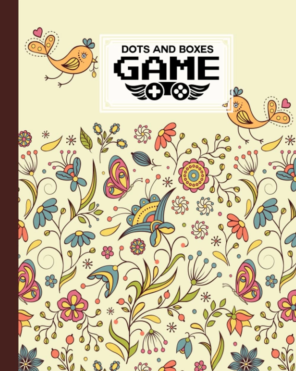 Independently published Dots And Boxes Game: Premium Flowers And Birds Cover