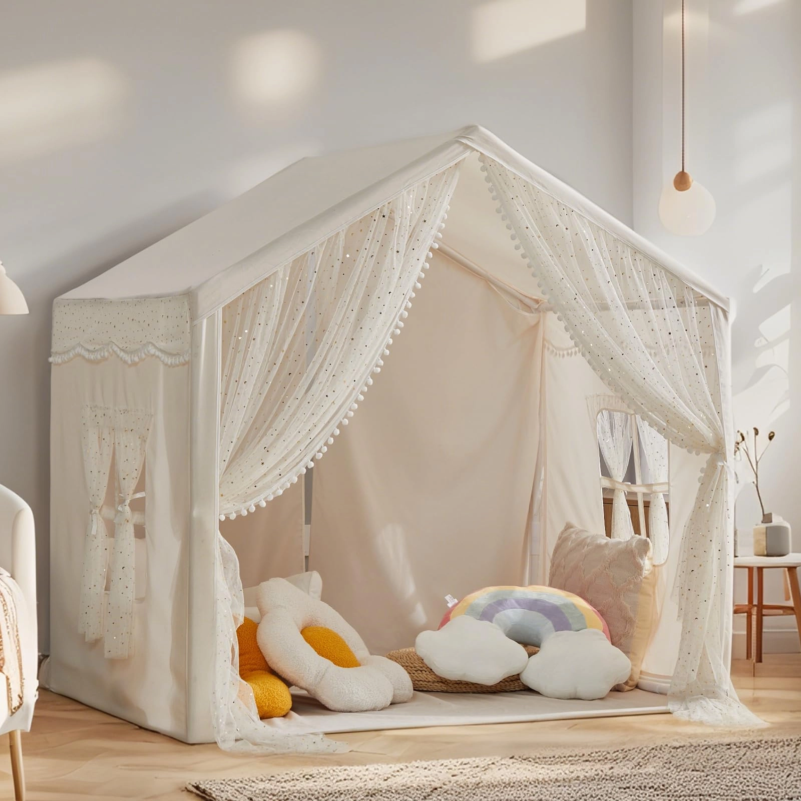 LOAOL Play Tent - 125cmx80cmx115cm Beige