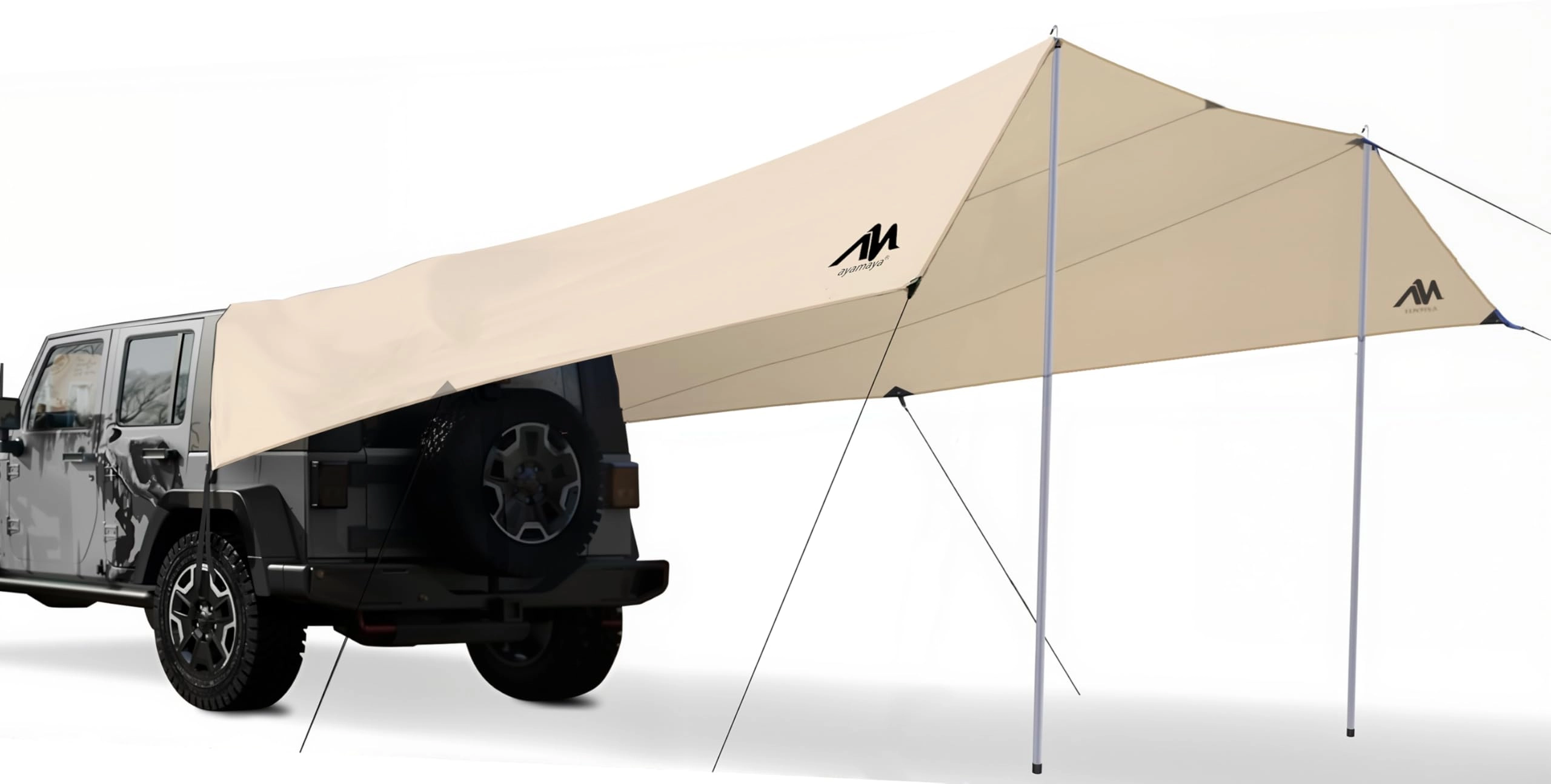 AYAMAYA Car Awning Camping Tarp Tailgate - 14 x 16 feet Waterproof