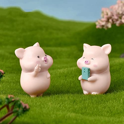 Cute Pig Ornaments - Resin Set