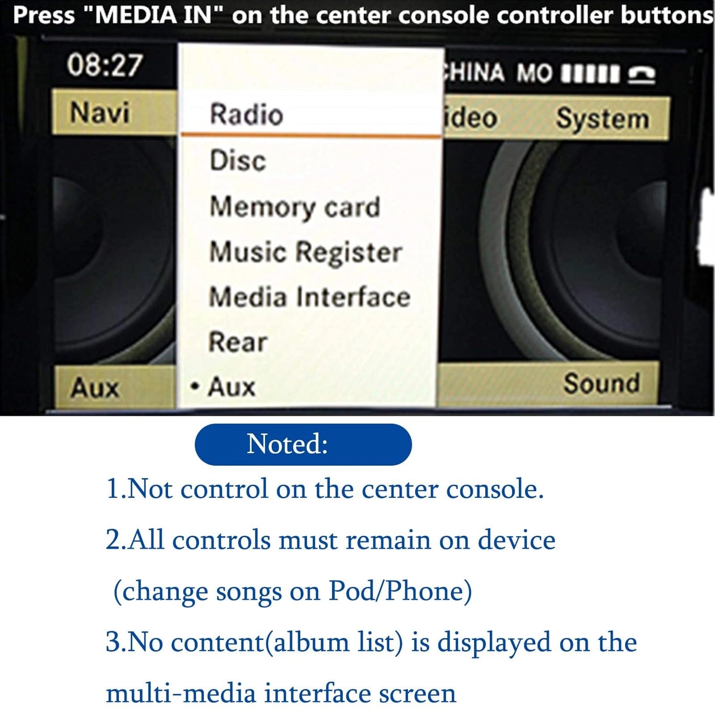 3.5mm Aux in Adapter