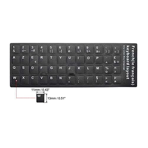 Keyboard Sticker - 2 Pack French Universal