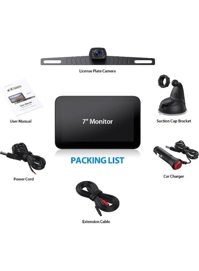 Wired Backup Camera - Night Vision Wired 1080P