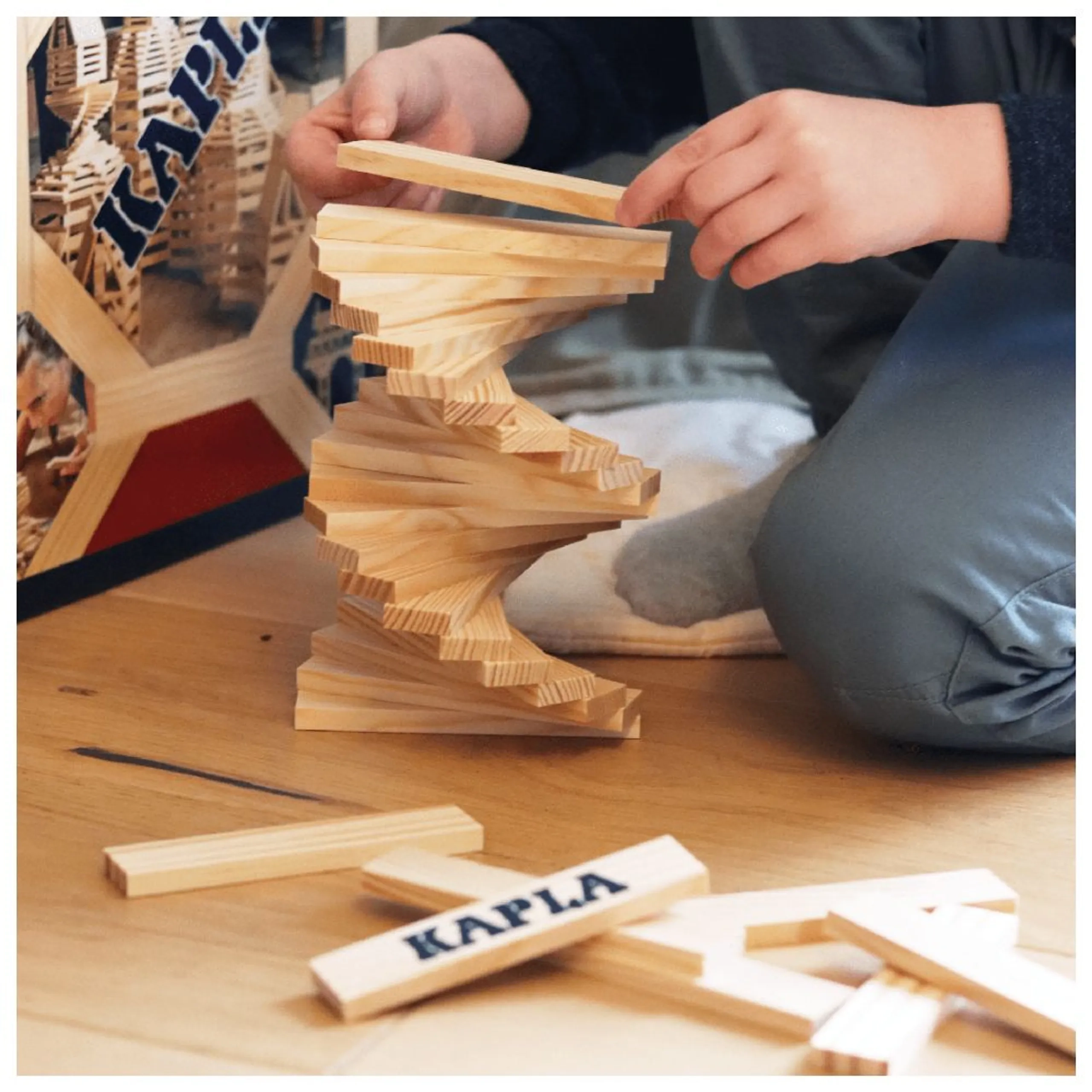 Wooden Building Blocks - 200 pcs