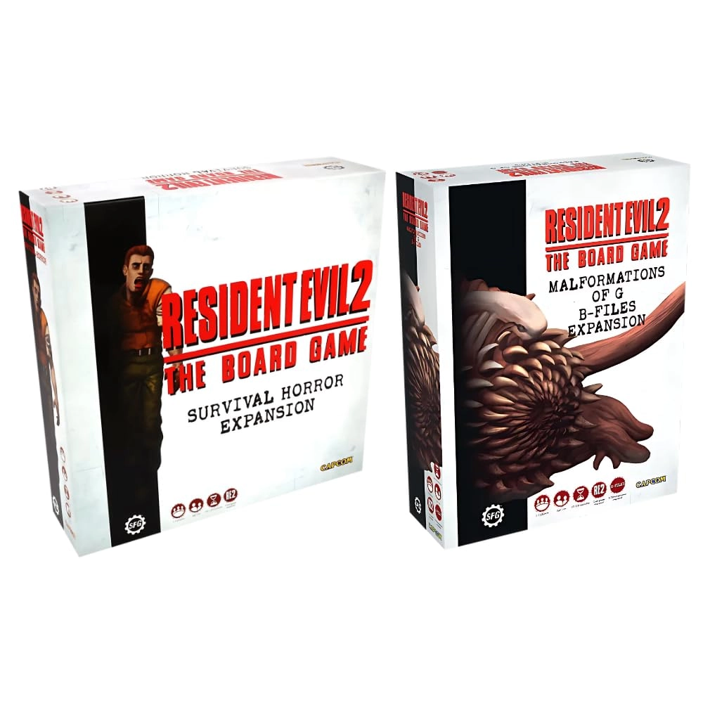 Steamforged Games Resident Evil 2: Survival Horror Expansion + Resident Evil 2: Malformations of G B-Files Expansion + Resident Evil 2: Retro Pack Expansion